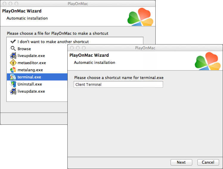 Creating shortcuts Creating shortcuts